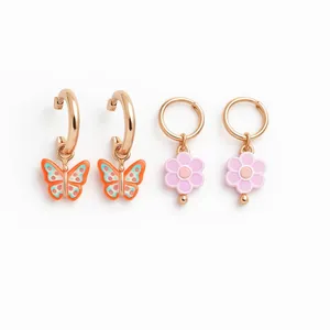 گوشواره زنانه سیکس مدل ۷۶۵۴ مجموعه دو عددی