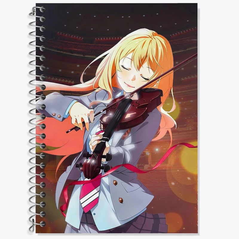 دفتر زبان 50 برگ خندالو مدل سه خط طرح ویولن Violin کد 27956