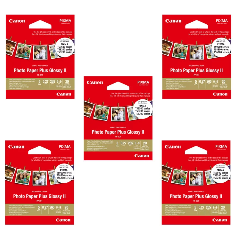 کاغذ فتوگلاسه کانن کد 201 سایز 9×9 بسته 100 عددی