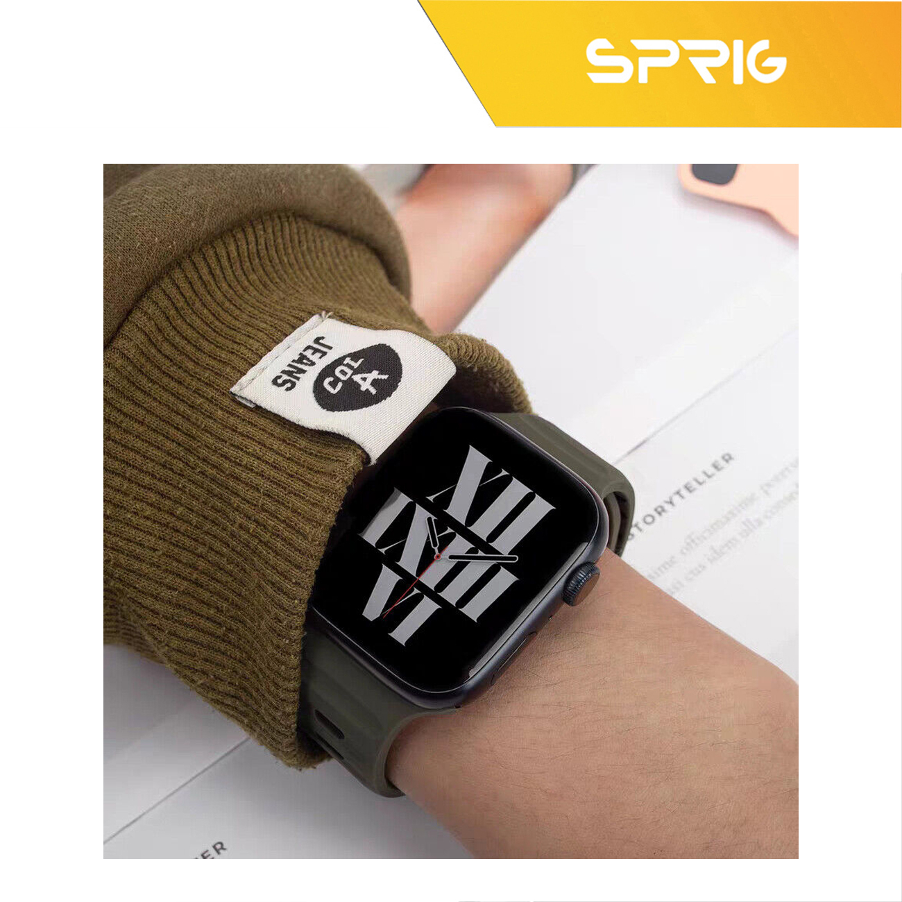 بند اسپریگ مدل Spig Sport strap مناسب برای اپل واچ 42 / 44 / 45 / 49 میلی متر
