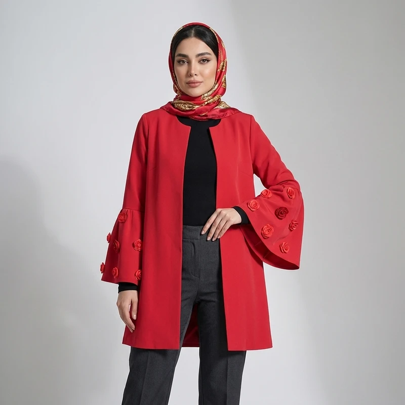 مانتو زنانه مدل فلاور