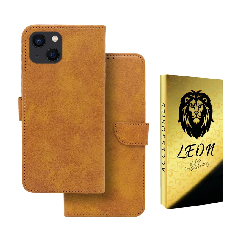 کیف کلاسوری لئون مدل Bors Oro مناسب برای گوشی موبایل اپل iPhone 14