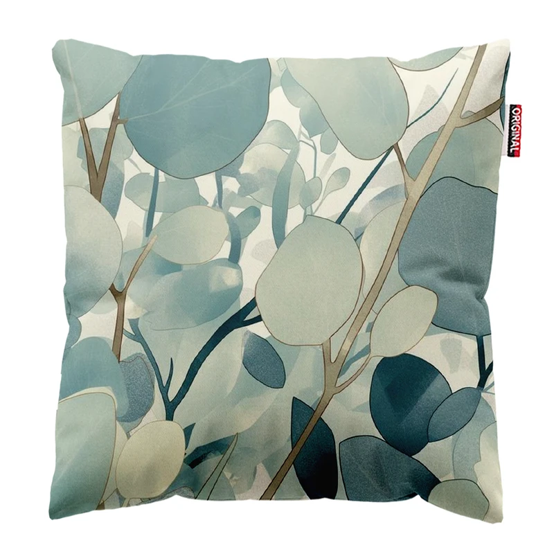 کوسن پاد آفرین مدل مینیمال طرح گل و برگ کد PK403433 سایز 40*40 سانتی متر