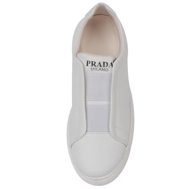 کفش روزمره زنانه مدل 359003001 لژ دار کشی رنگ سفید