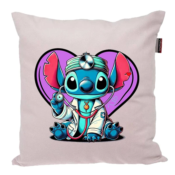 کوسن پاد آفرین مدل کارتون استیچ و لیلو کد PK401590 سایز 40*40 سانتی متر