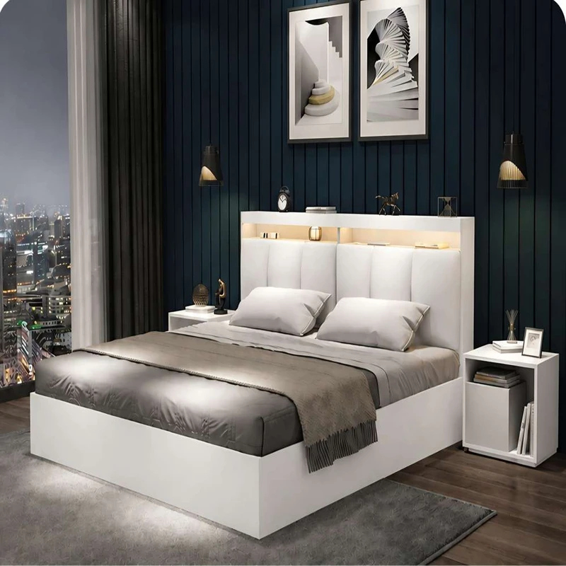 تخت‌خواب ملامینه دو نفره تخت خواب توپولون مدل اسپرت سایز 160 * 200 سانتی‌متر