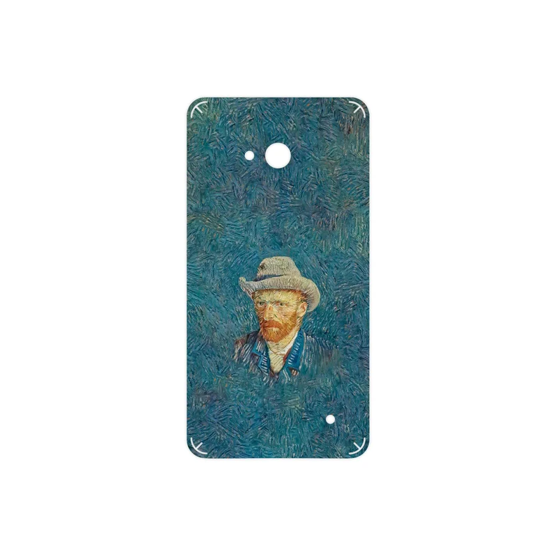 برچسب پوششی ماهوت مدل Self portrait with a gray felt hat مناسب برای گوشی موبایل مایکروسافت Lumia 640