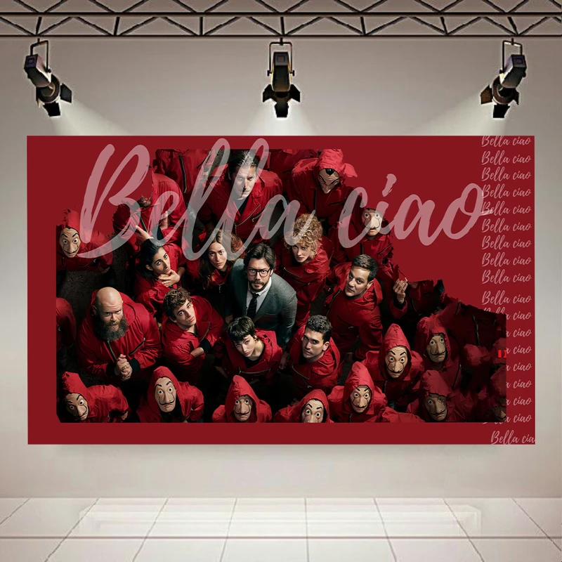 تابلو بوم طرح چرم مخمل خانه کاغذی مدل بلا چاو کد AR31236