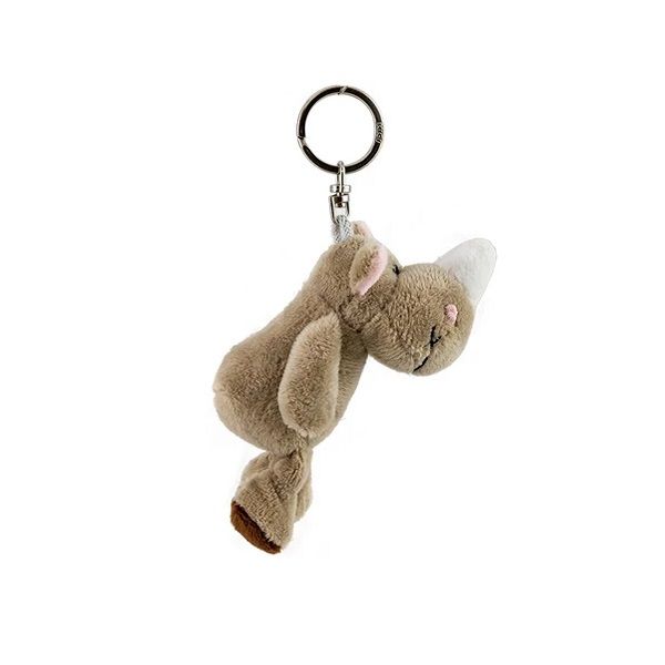 آویز عروسکی نیکی طرح کرگدن مدل Rhino Keyring -  - 3