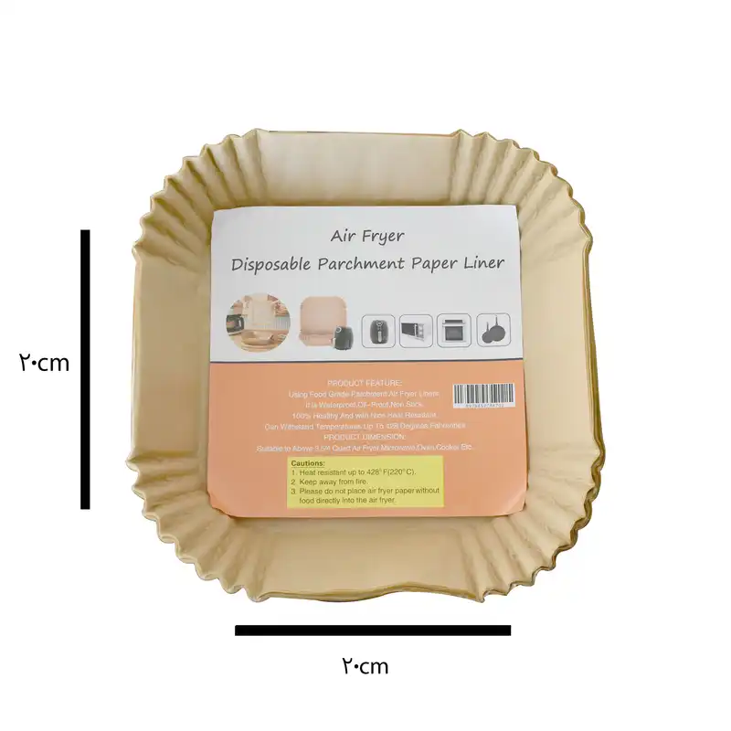 کاغذ شیرینی پزی مدل الیاف بسته 50 عددی