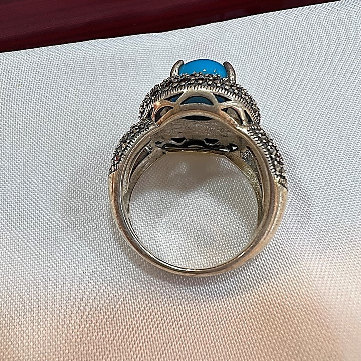 انگشتر نقره زنانه مدل سیاه قلم کد glsr-115