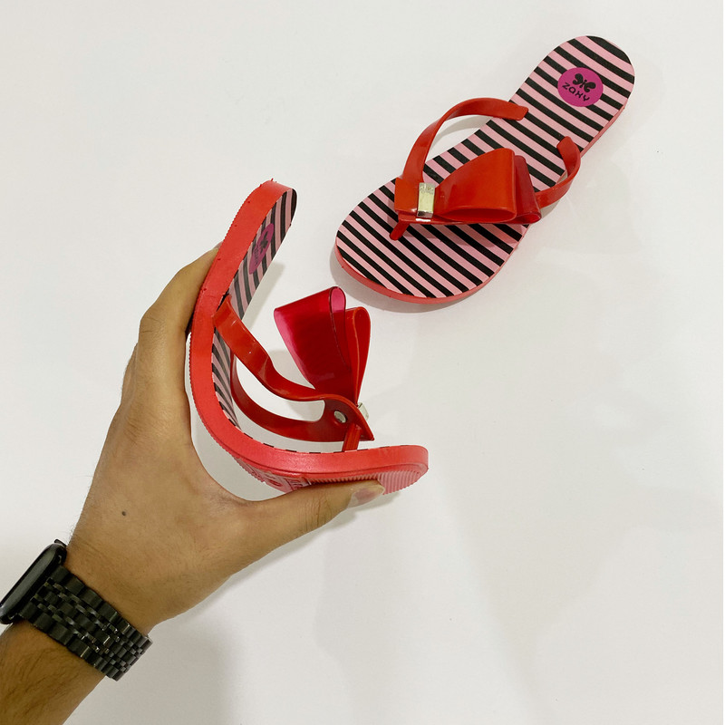 دمپایی لاانگشتی زنانه شهپر مدل P1-parvane-RD