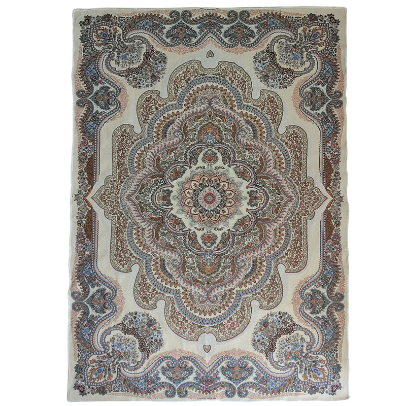 روفرشی سوپر گلشن یزد مدل گل شقایق کد 808k زمینه کرم