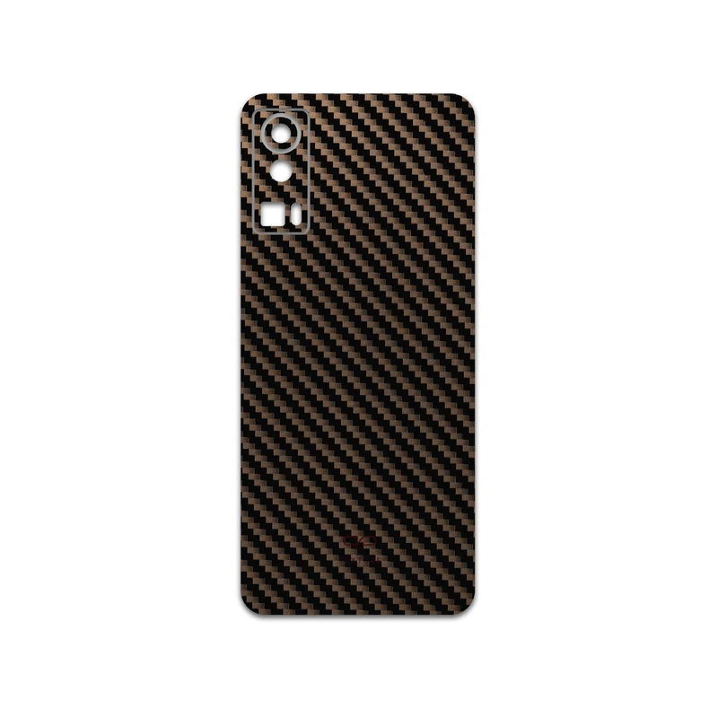 برچسب پوششی ماهوت مدل Glossy-Brown-Fiber مناسب برای گوشی موبایل جی پلاس X20