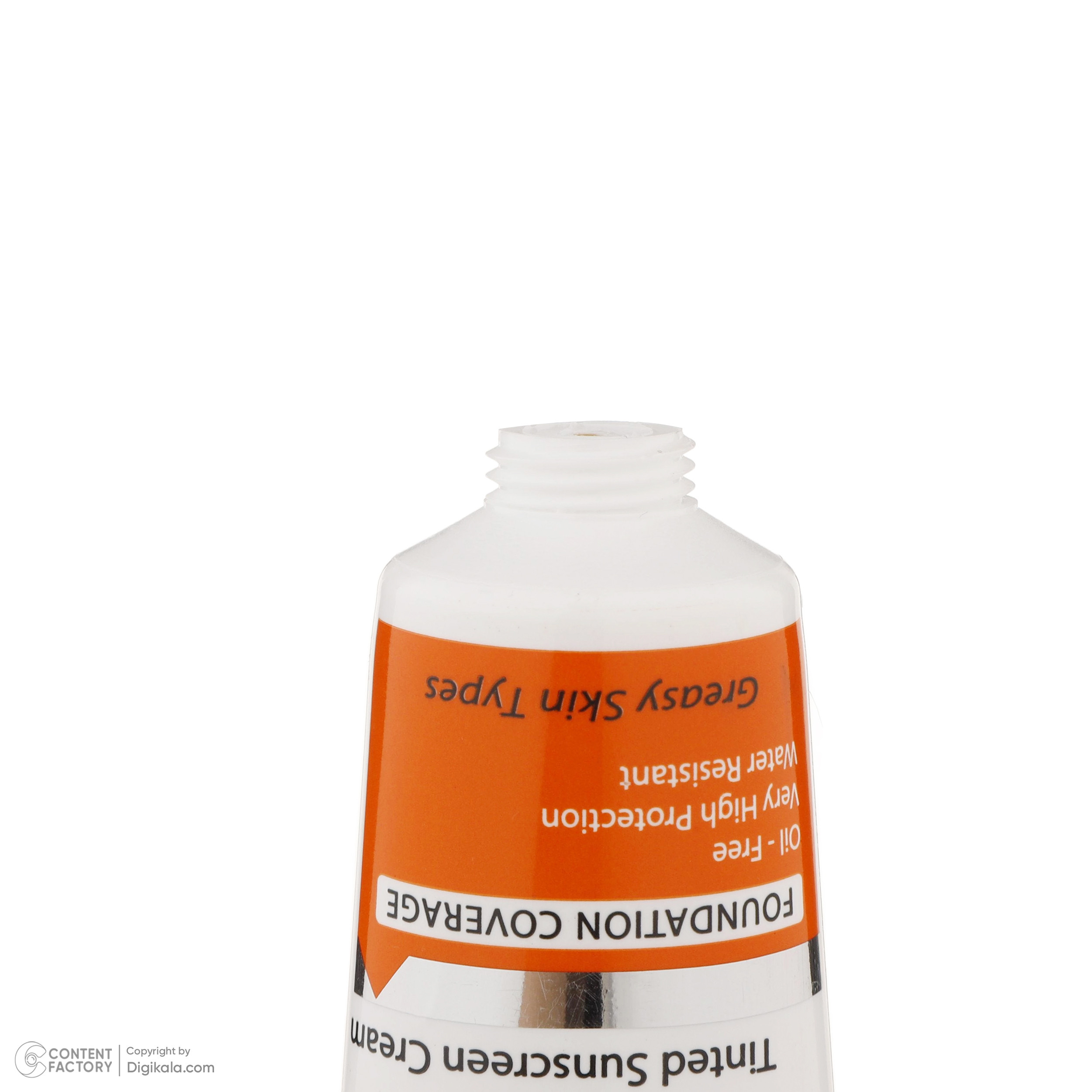 کرم ضد آفتاب رنگی درمالیفت SFP50 مدل Sunlift SPF50 محافظ UVA ،UVB، ضد آب، مناسب پوست چرب حجم 40 میلی‌لیتر