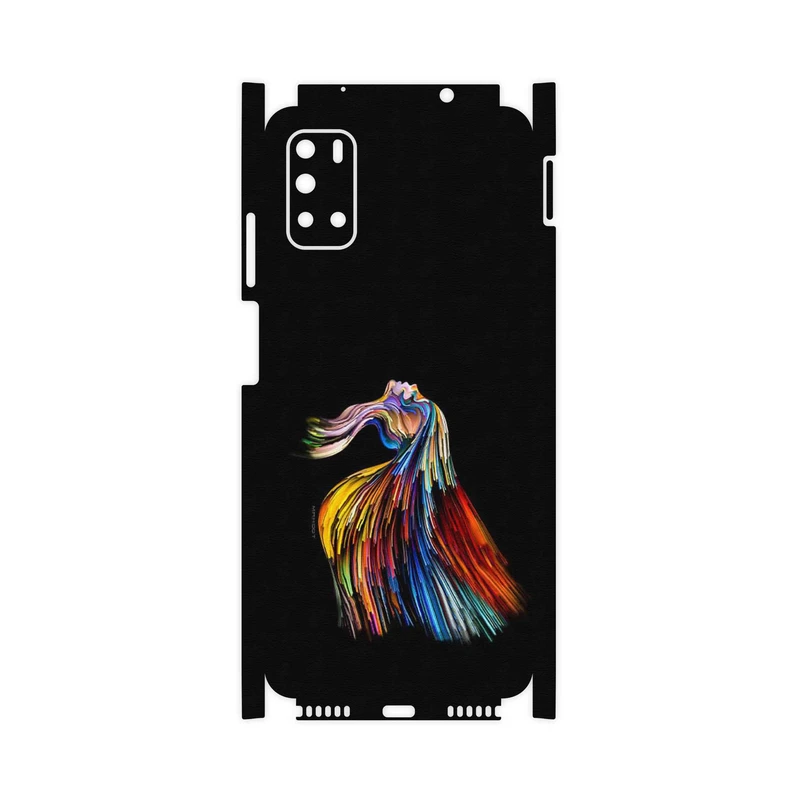 برچسب پوششی ماهوت مدل Rainbow Hair Digital Art-FullSkin مناسب برای گوشی موبایل جی پلاس Z10