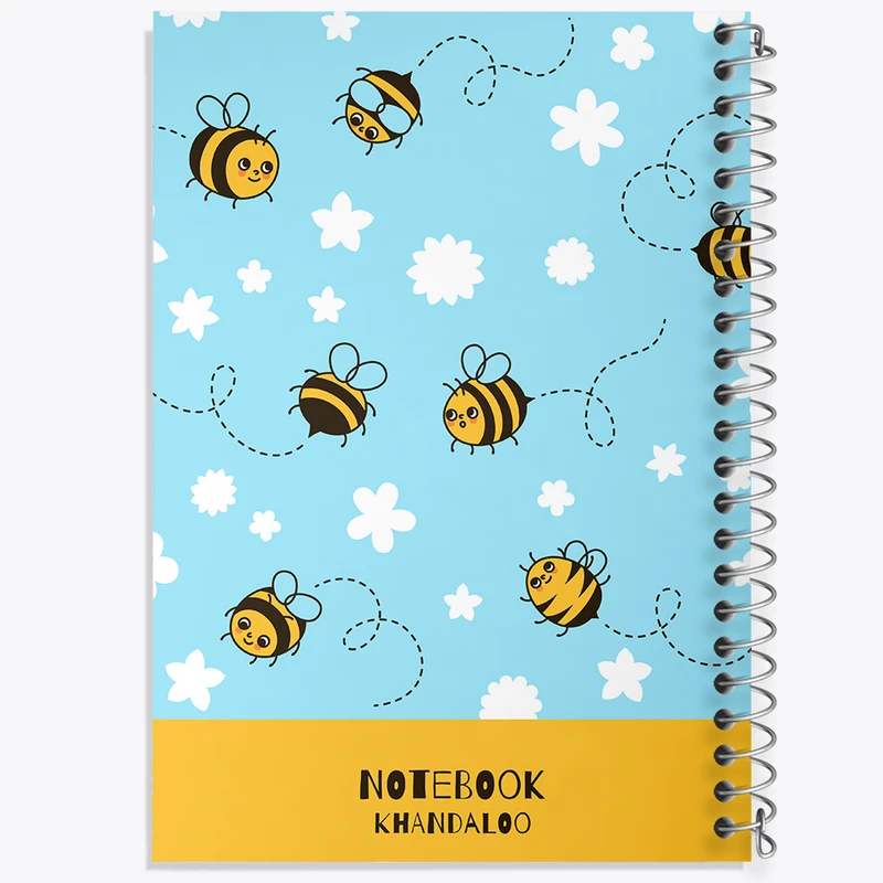 دفتر نت موسیقی 50 برگ خندالو مدل پترن زنبور کد N1491