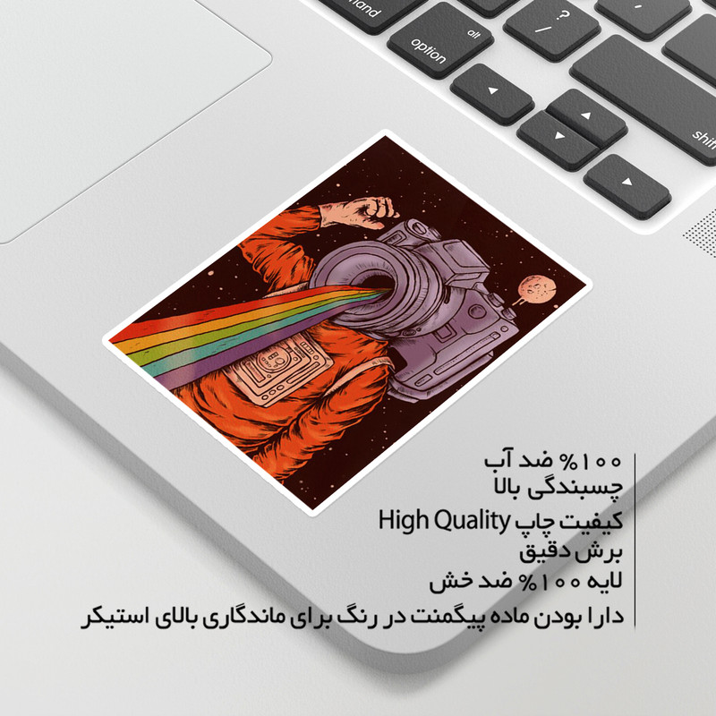 استیکر لپ تاپ ماسا دیزاین طرح دوربین مدل STK1609