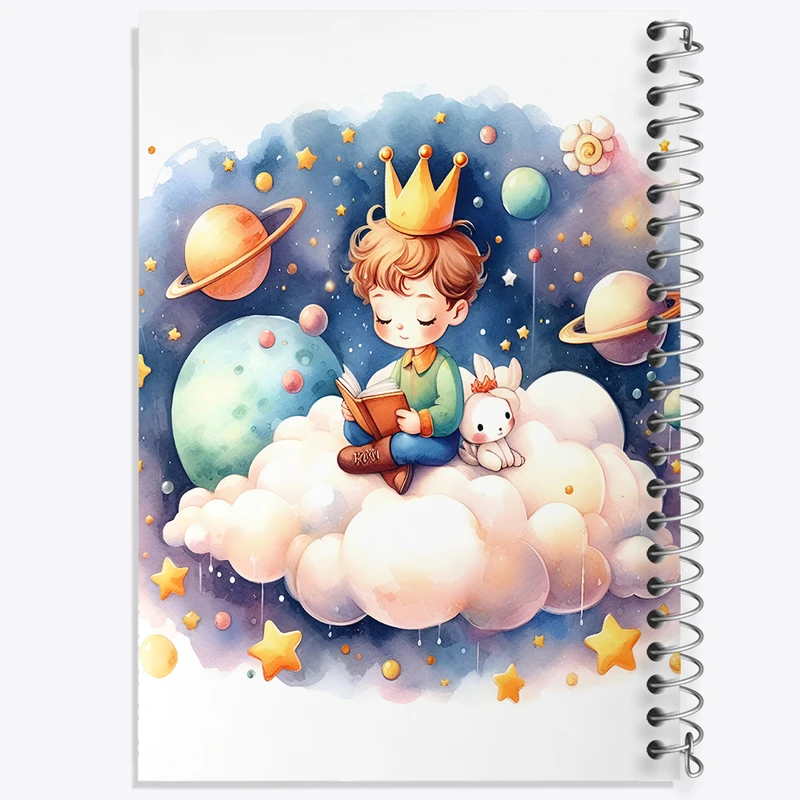 دفتر مشق 100 برگ خندالو طرح شازده کوچولو کد F8338