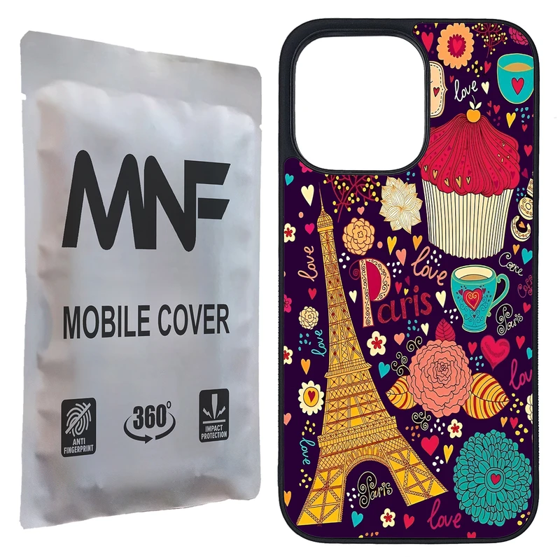 کاور ام ان اف طرح Love Paris کد P-069 مناسب برای گوشی موبایل اپل iPhone 13 Pro