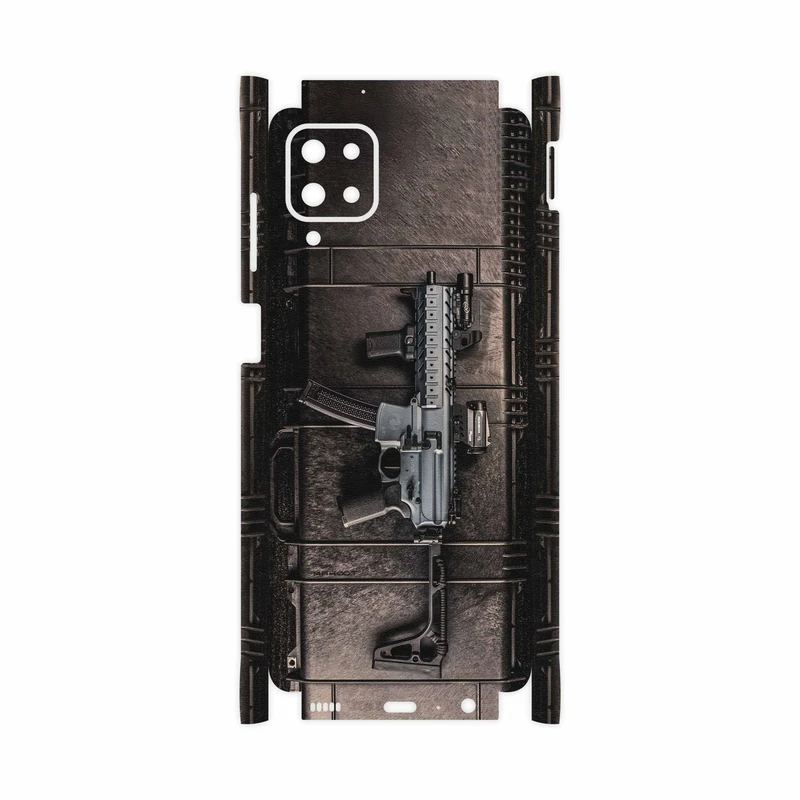 برچسب پوششی ماهوت مدل Gun-FullSkin مناسب برای گوشی موبایل سامسونگ Galaxy A12 Nacho