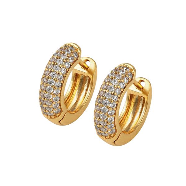 گوشواره زنانه ژوپینگ مدل نگین دار -  - 1