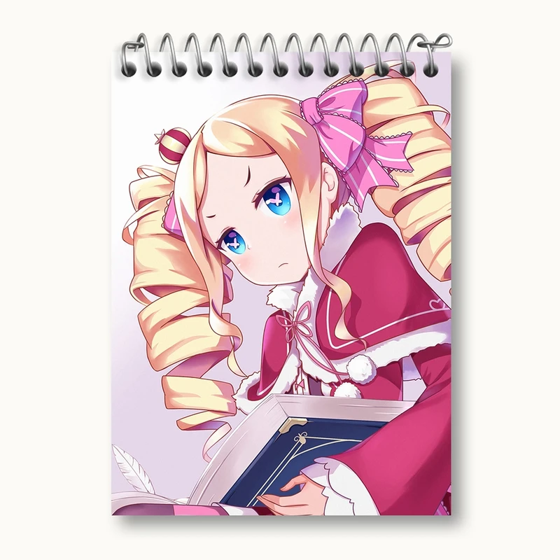 دفتر یادداشت 50 برگ خندالو مدل براتریس انیمه ری زیرو ReZero کد 12847