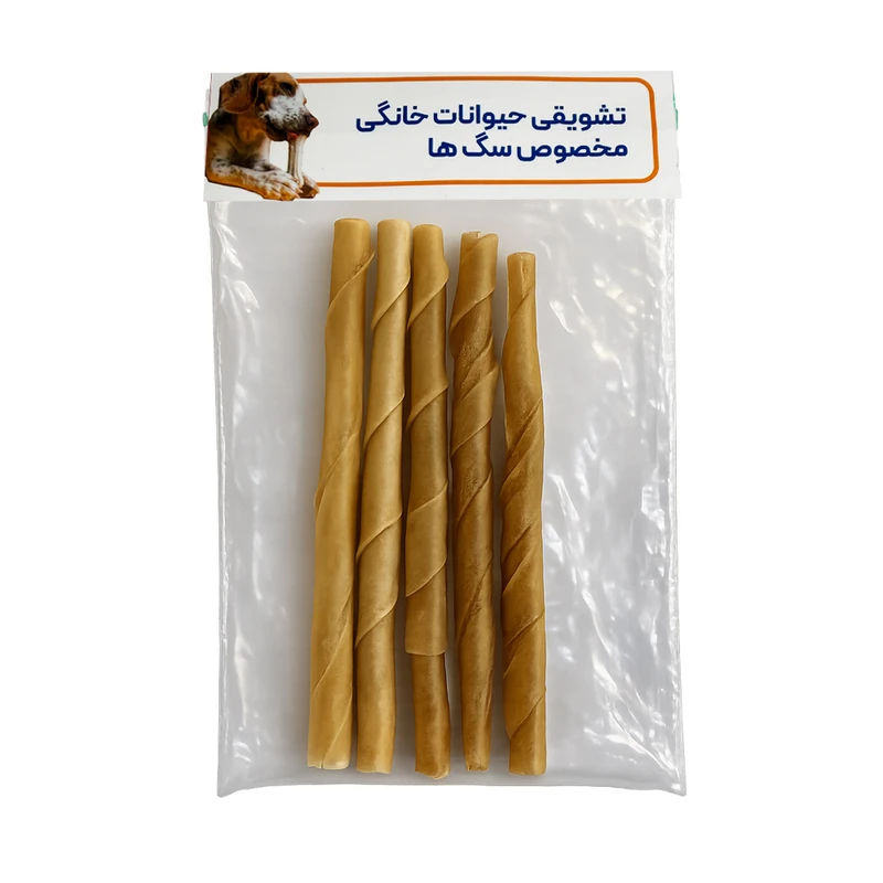 تشویقی سگ مدل مدادی ژلاتینی وزن 30 گرم بسته ۵ عددی