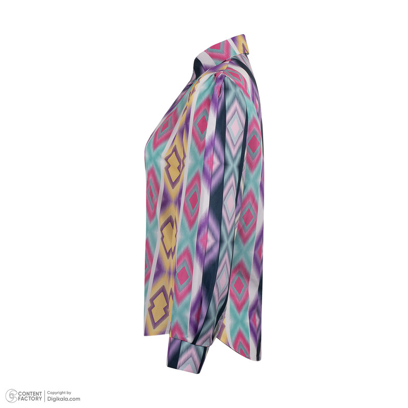 شومیز آستین بلند زنانه مدل لوزی کد blbl101