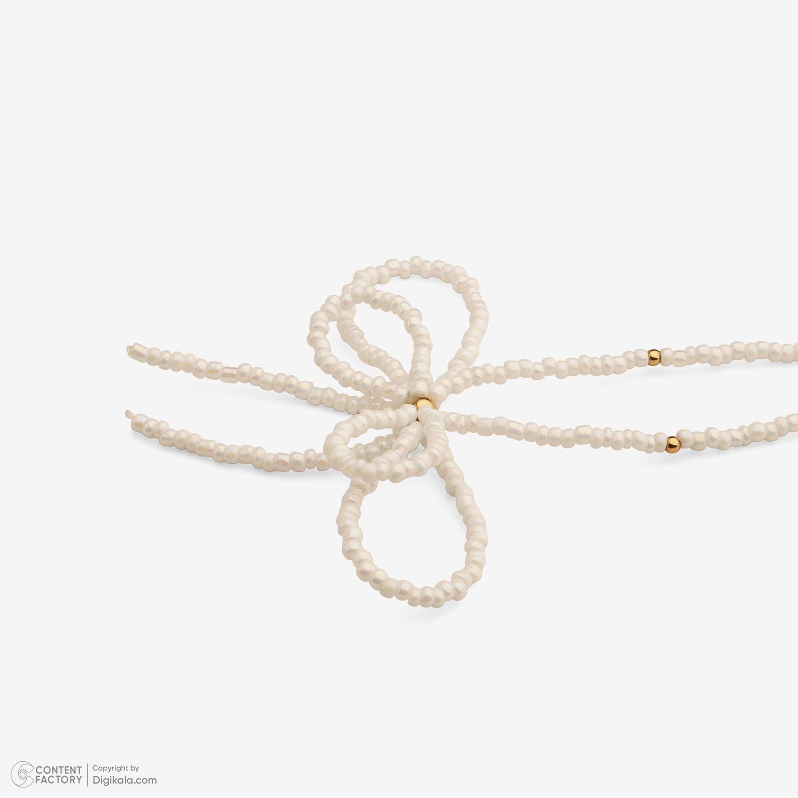 گردنبند طلا 18 عیار زنانه با زنجیر مروارید وی گالری مدل nc3877 -  - 7