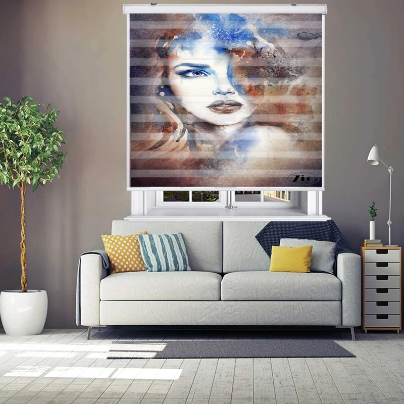 پرده زبرا زیو مدل P6029 سایز 150x200 سانتی متر