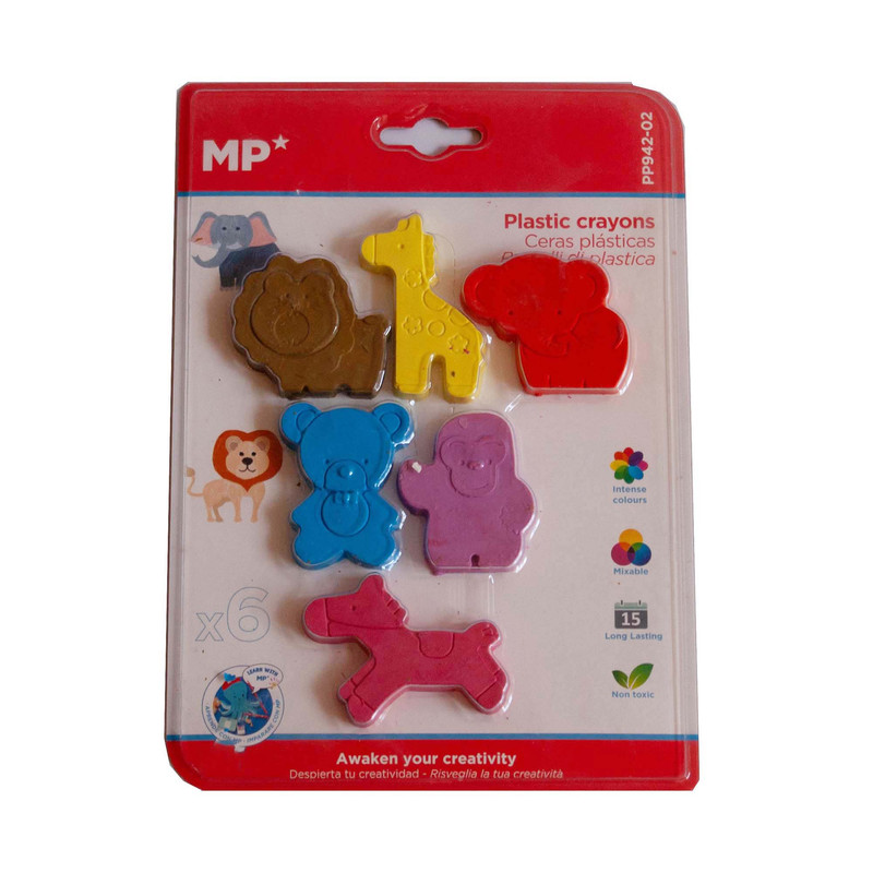 پاستل 6 رنگ ام پی مدل کرایون باغ وحش