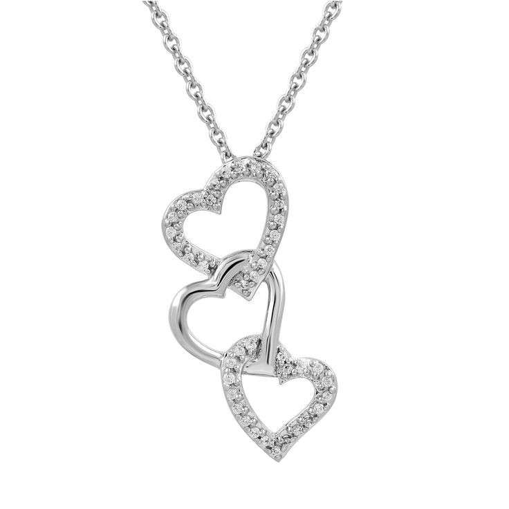 گردنبند نقره زنانه قیراط طرح قلب کد GH4264