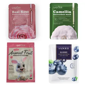 ماسک صورت سادور مدل 01 مناسب برای انواع پوست وزن 25 گرم بسته 4 عددی