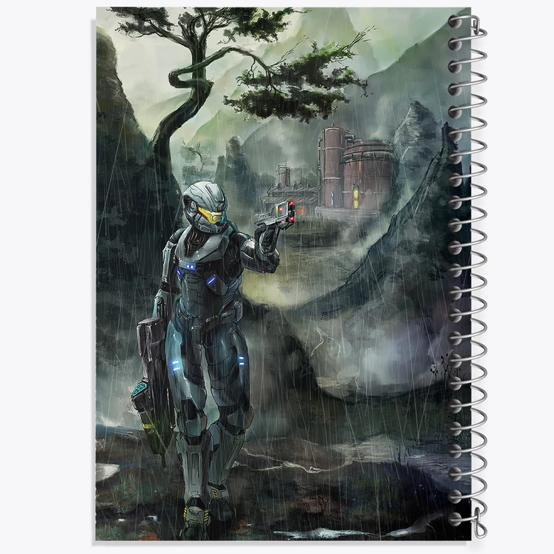 دفتر نت موسیقی 50 برگ خندالو مدل بازی هیلو (Halo) کد 31499