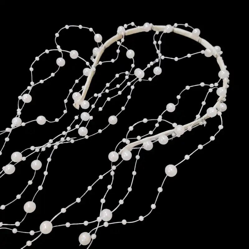 تل مو زنانه مدل آبشاری مرواریدی 2 کد 02