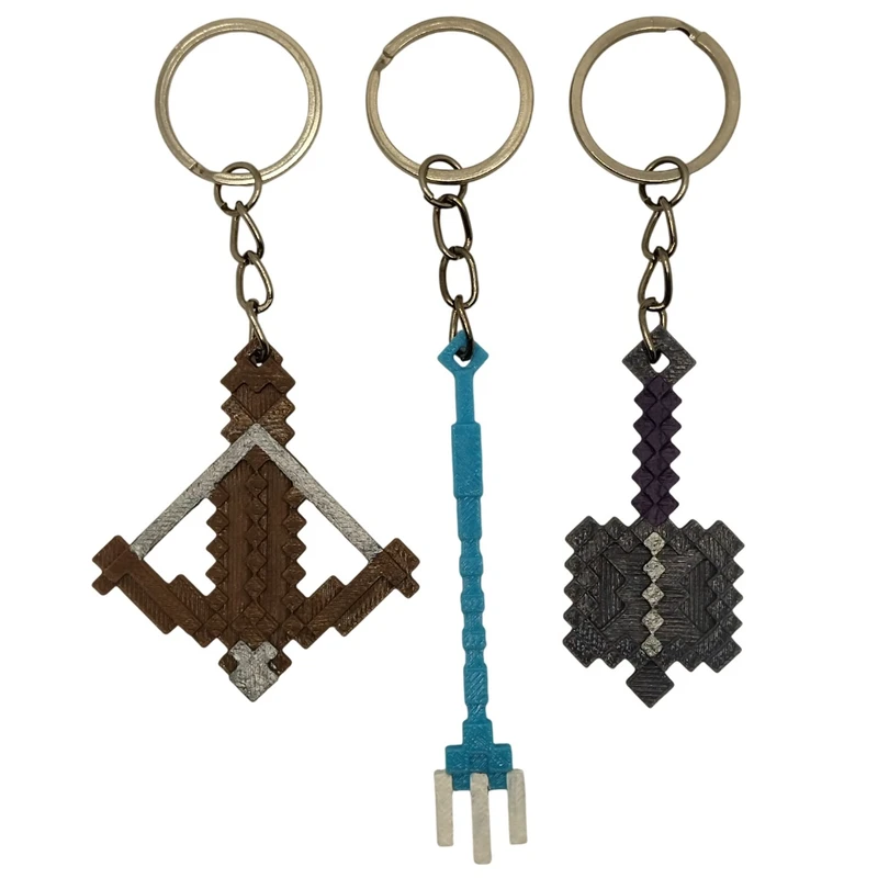 جاکلیدی مدل سلاح های ویژه ماینکرفت مجموعه 3 عددی