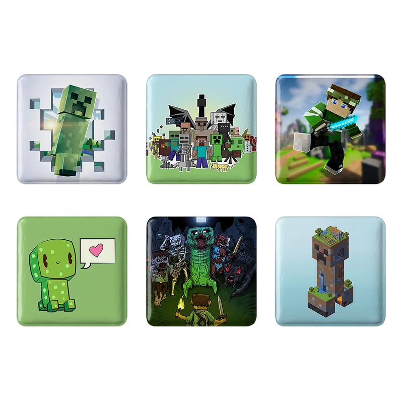 مگنت خندالو طرح بازی ماینکرافت Minecraft کد 1438B مجموعه 6 عددی