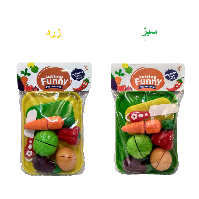 اسباب بازی مدل میوه برشی طرح صیفی جات کد 90