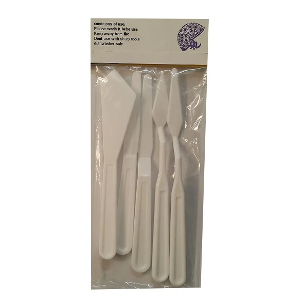 پالت طراحی کیک به گز مدل ارکیده مجموعه 5 عددی