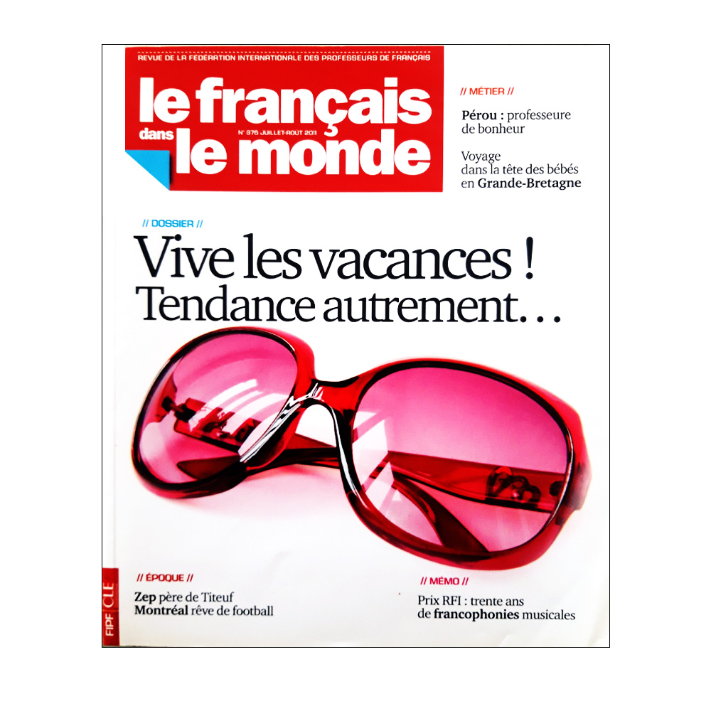 مجله Le français dans le monde جولای-آگوست 2011