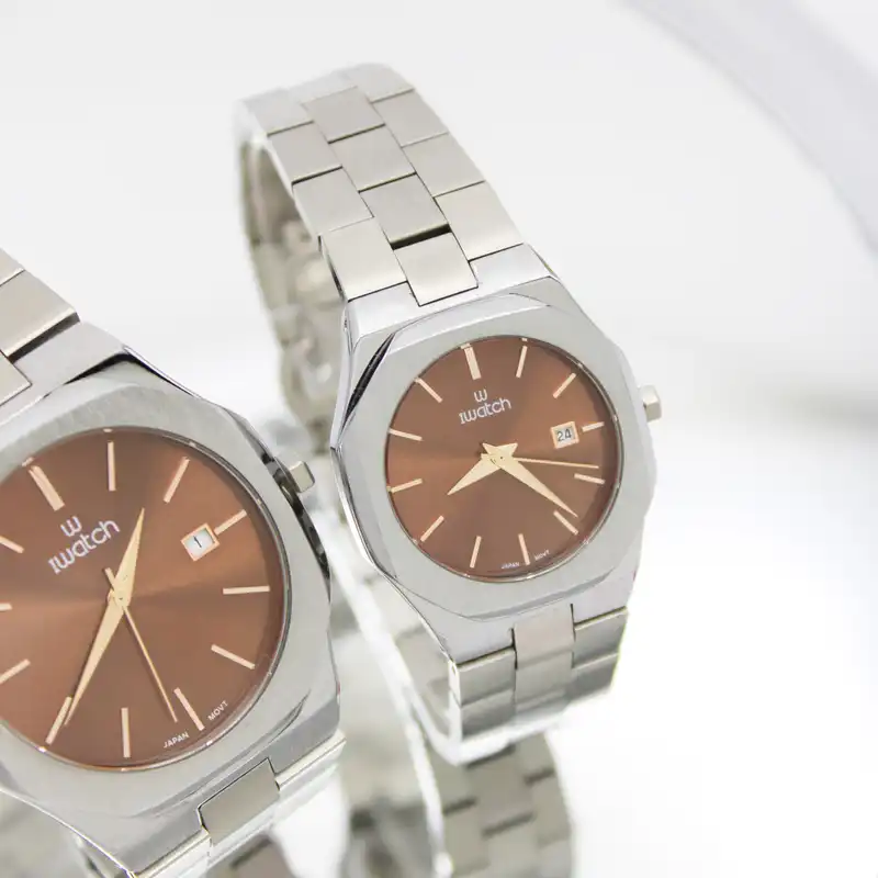 ست ساعت مچی عقربه ای زنانه و مردانه آی واتچ مدل 190152j