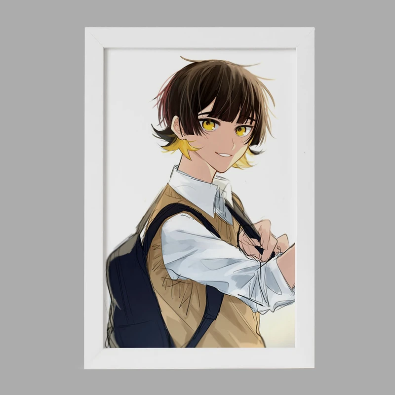 تابلو خندالو مدل مگورو انیمه بلو لاک Blue Lock کد 24397