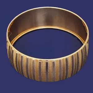 النگو طلا 18 عیار زنانه گالری یارطلا مدل تکپوش کد AL48-G-4