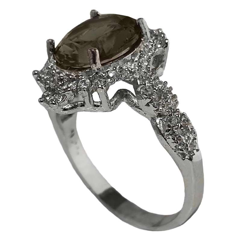 انگشتر نقره زنانه مدل الکساندریت کد GX7020