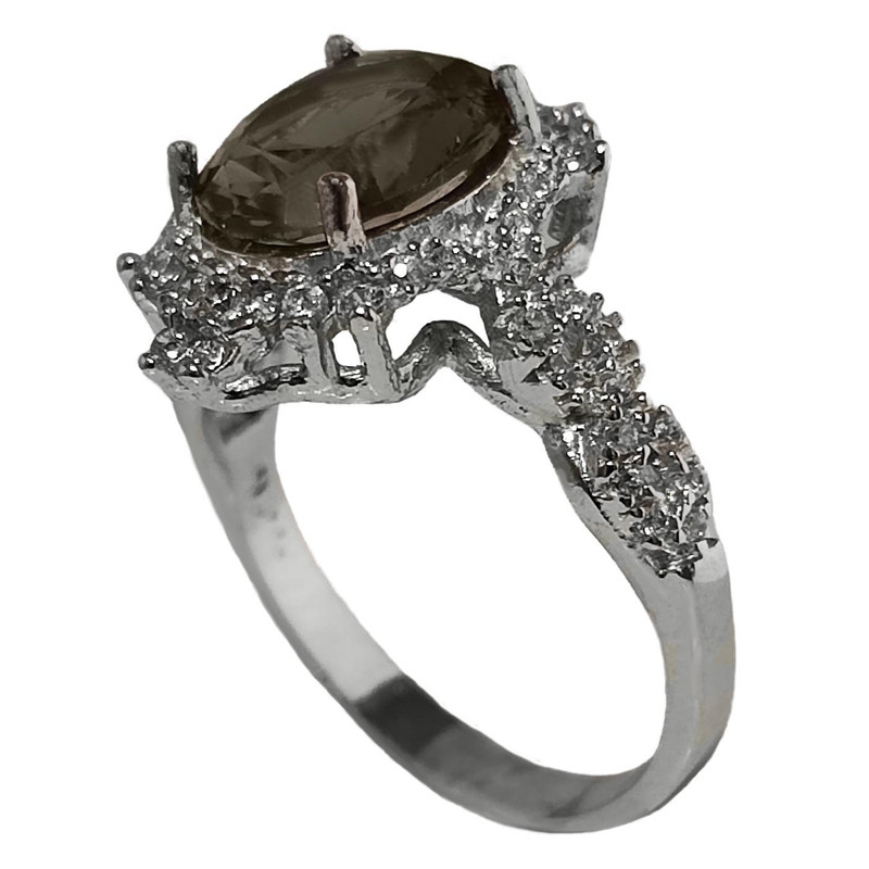 انگشتر نقره زنانه مدل الکساندریت کد GX7021