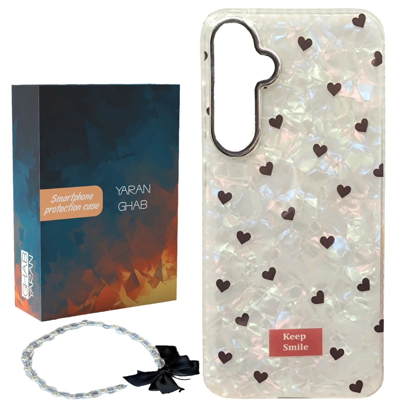کاور قاب یاران مدل قلبی مناسب برای گوشی موبایل سامسونگ galaxy A56
