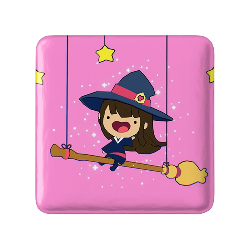 مگنت خندالو طرح اکو انیمه جادوگران کوچک Little Witch Academia مدل مربعی کد 22957