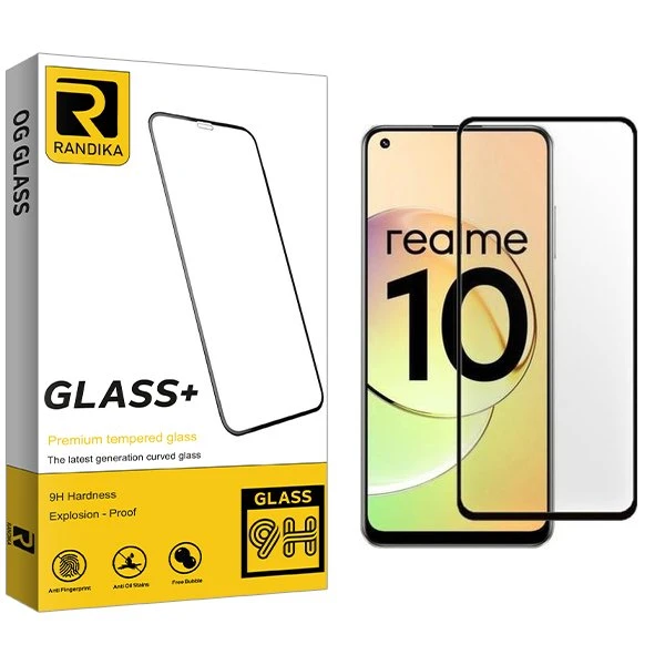 محافظ صفحه نمایش شیشه ای راندیکا مدل RK مناسب برای گوشی موبایل ریلمی 10 4G
