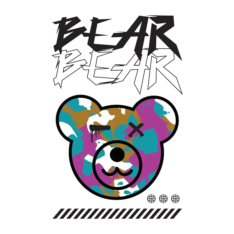 استیکر پارچه و لباس پاد آفرین مدل کارتونی کد S1845